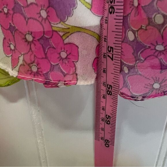 Vintage 1970s trad Long Sleeve Floral Empire Waist Dress Chiffon Modest small - Picture 11 of 15